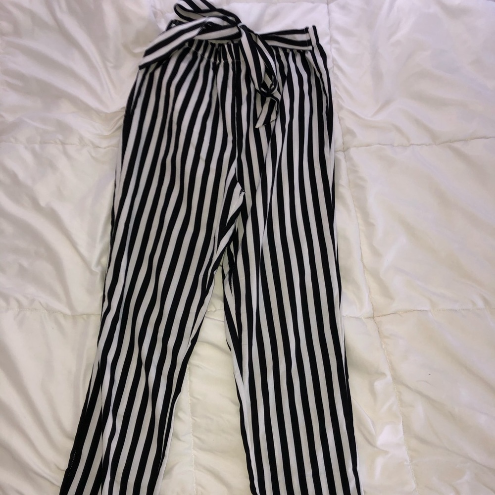 striped pants